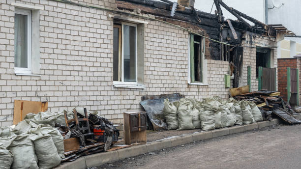 Professional Fire Damage Removal technician working in Gilbertsville, PA